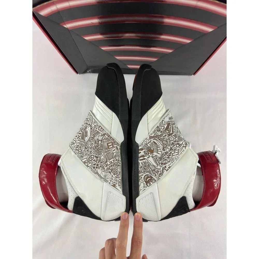 Nike Air Jordan 20 OG 'White Varsity Red' 2005 Men's 310455-161 Size 12